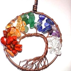 Gorgeous handmade Tree of Life necklace pendant.